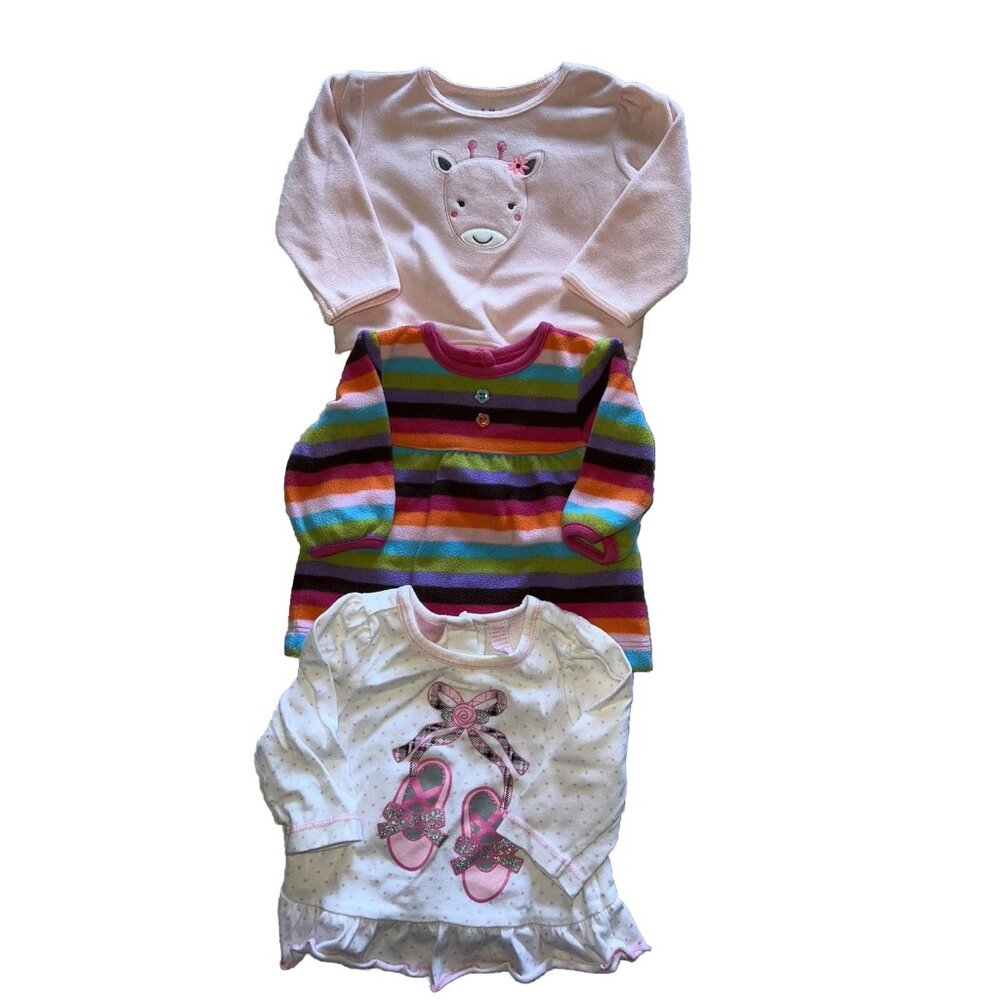 Infant Girls Lot Of 3 Tops Sweaters size 3 months long sleeve carter's child of